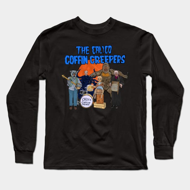 The Calico Coffin Creepers Long Sleeve T-Shirt by Darioramaart